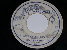 Huey Piano Smith High Blood Pressure Don&#39;t You Just Know 45 RPM Record A... - $7.99