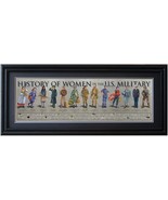 History of Women In Military Framed Print Poster 36x11.75  Grooved Frame... - $127.71