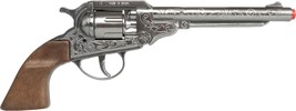 Gohner Cowboy Colt Style Revolver Pistol 8 shot Toy Cap Gun Made in Spain - €24,64 EUR