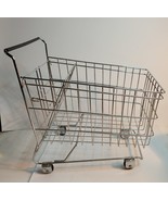 Miniature Metal Shopping Cart that Rolls VTG - $542.92 MXN
