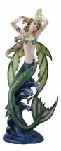 Large Nautical Ocean Dancing Mermaid Statue 26&quot;H Goddess Venus Rising Figurine - £138.38 GBP