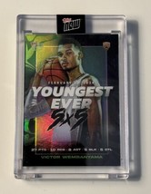 2023-24 Topps Now Youngest Ever 5x5 Victor Wembanyama RC NBA Rookie Card IN HAND - $56.09