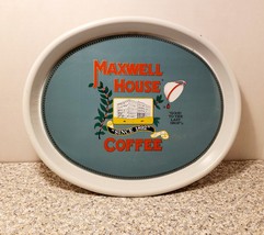 Vintage Maxwell House Coffee Metal Tray Serving Platter  - $9.99