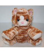 Bear Factory Orange Tabby Kitty Cat 8&quot; Plush Blue Eyes Soft Toy Zip Back... - $559.99 MXN
