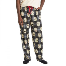 Friday the 13th Jason Voorhees Mask All Over Print Sleep Pants Black - £22.53 GBP