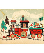 1950-60s Yule Line Train Christmas Greeting Card Foster Family Railroad ... - $41.36 CAD