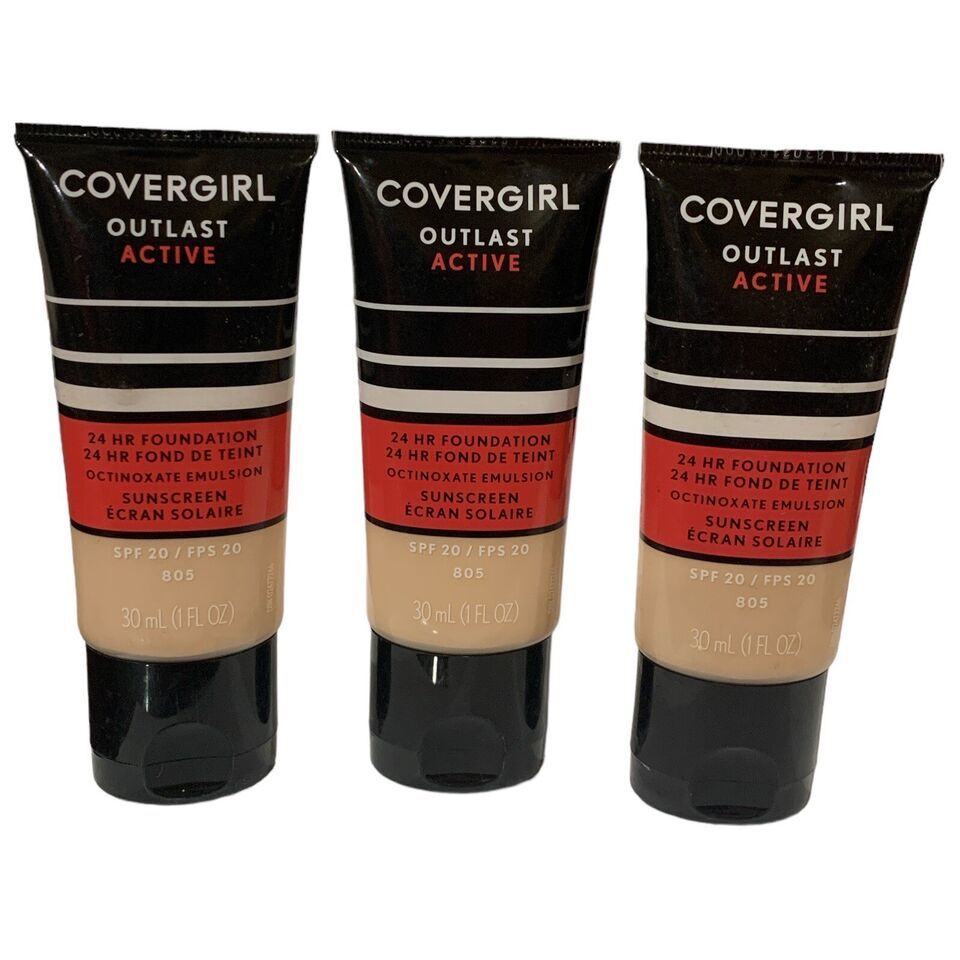 2 X COVERGIRL Outlast Active 24 Hours Foundation SPF 20-#805 IVORY - $10.98