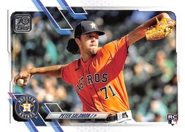 2021 Topps #US109 Peter Solomon RC Rookie Card Houston Astros ⚾ - $0.89