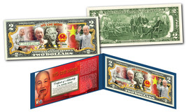 HO CHI MINH * Vietnam Icon &amp; Leader * OFFICIAL Colorized Genuine U.S. $2... - £10.26 GBP