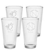 Custom Gift Beer Glass Personalized Monogram Pint Tumblers Gift Etched 1... - $17.08+