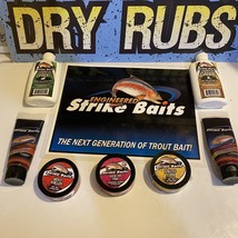 Engineered Strike Baits Variety Pack Of Attractants &amp; Dry Rubs 7 Total P... - $19.80