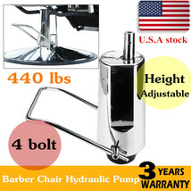 Barber Chair Hydraulic Pump Replacement 4 Screw Beauty Salon Adjustable Height - £92.71 GBP