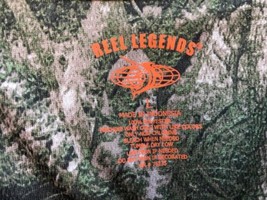 Reel Legends Men&#39;s L Forest Woods Camo Shirt Fishing Hunting L/S Silky F... - £20.71 GBP