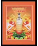 2005 Absolut Apeach Vodka Framed 11x14 ORIGINAL Vintage Advertisement - £27.25 GBP