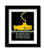 Yellow Submarine by Beatles - Song Lyrically Inspired Art Print Canvas o... - $18.81+