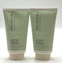 Paul Mitchell Clean Beauty Anti-Frizz Leave In Treatment 5.1 oz-2 Pack - £31.10 GBP
