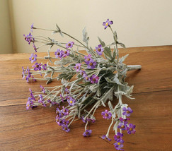 Artificial Decorative Purple Daisy 7 Heads Flower Bouquet Stem Decor - £7.87 GBP