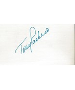 Tony Pacheco Signed 3x5 Index Card Indians - £15.85 GBP