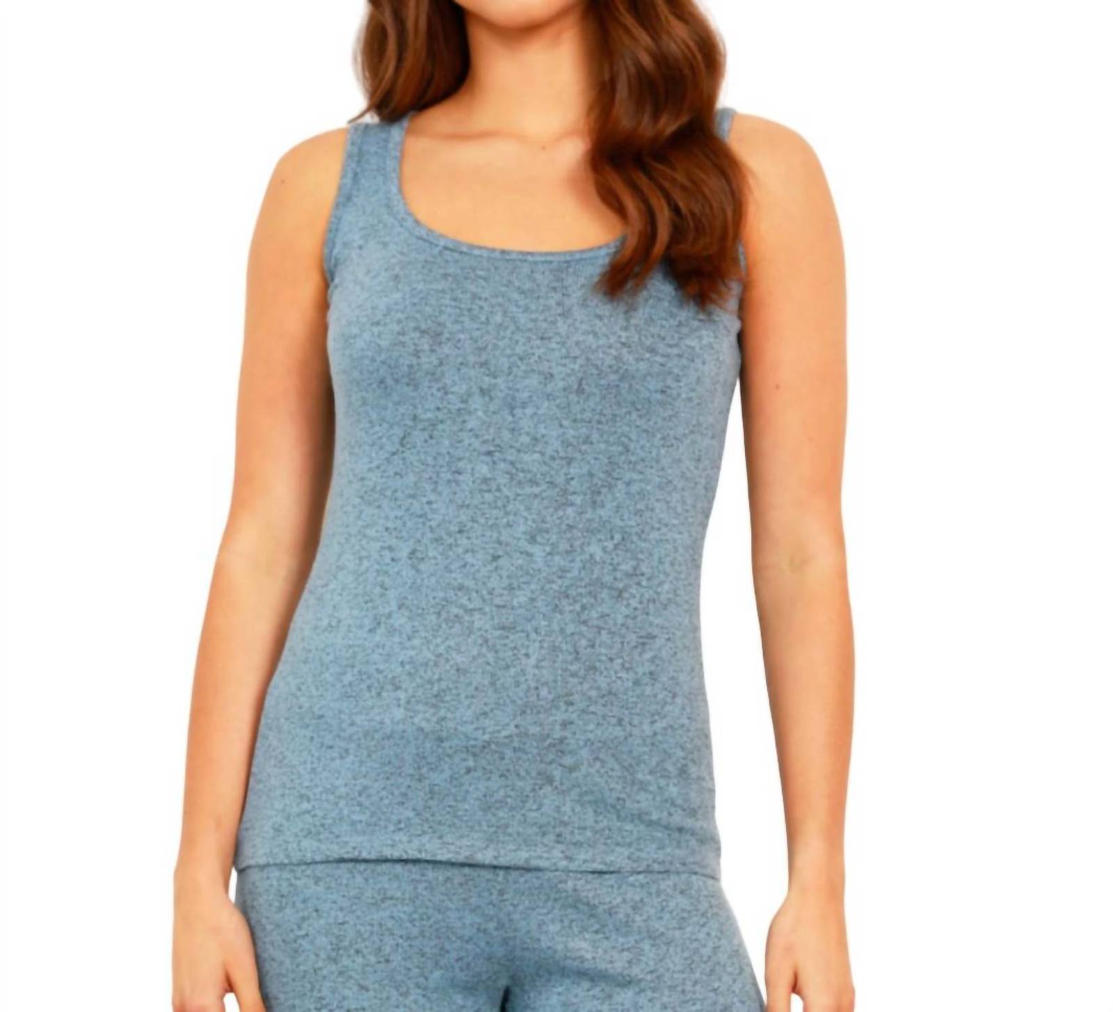 French Kyss solid tank top in Wind