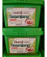 Lot of 2 Bumil Ssamjang Mild Seasoned Soybean Paste 500g 17.6 oz each - $560.60 MXN