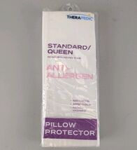 Anti-Allergen Pillow Protector Queen Size 20 x 28 Therapedic New w/Zippe... - $13.99