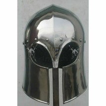 18GA Medieval Barbuta Helmet /Great Knight Templar helmet Replica - £178.63 GBP