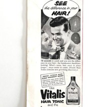 Bristol Myers Vitalis Hair Tonic 1952 Advertisement Care Dandruff Remova... - $27.36 CAD