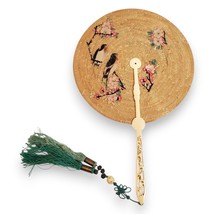 Antique Vietnamese Quạt Tròn Hand-Painted Fan, Bone Handle, Hue Style - $600.00