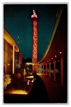 Flamingo Hotel Night View Santa Rosa California CA UNP Chrome Postcard V24 - £5.31 GBP