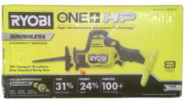 Used - Ryobi PSBRS01B 18v Compact Brushless One-Handed Recip Saw(Tool Only) - £44.43 GBP