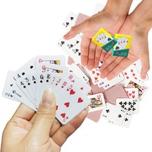 Mini Playing Cards 2 Decks of Playing Cards Small Casino Travel Family Poker Gam - £14.81 GBP
