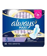 Always Maxi Feminine Pad Size 5 Bladder Control Pad Overnight Heavy Abso... - $14.68