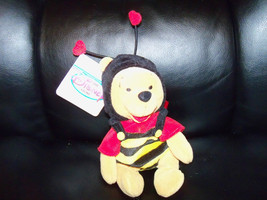 Valentine Pooh Winnie Plush beanie Disney exclusive with tags 8&quot; Love Cupid NEW - £13.42 GBP