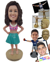 Personalized Bobblehead Female Hawaiian Dancer About To Shake Her Booty - Sports - £72.74 GBP