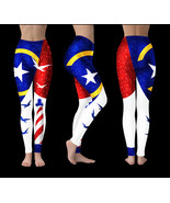 North Carolina US State Glitter Effect Leggings  - $58.79 CAD