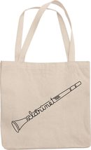 Make Your Mark Design Cute Clarinet Doodle Line Art Drawing Reusable Tote Bag Fo - £17.42 GBP
