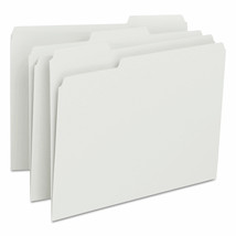 Smead File Folders 1/3 Cut Top Tab Letter White 100/Box 12843 - $59.19