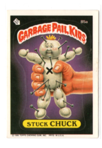 1986 Topps Garbage Pail Kids Stuck Chuck #85a Series 3 Sticker Card GPK EX - $1.95