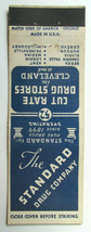 Standard Drug Company - Cleveland, Ohio Drug Store 20 Strike Matchbook Cover OH - £1.56 GBP