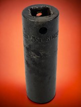 Snap-On Tool Deep Impact Socket 1/2&quot; Drive 6-Point 11/16&quot; SIM220 USA - £16.85 GBP