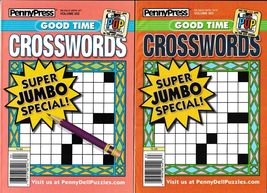 Lot Of 2 Penny Press Good Time Crosswords, Volume 352 &amp; 363, Magazines New! - £6.75 GBP