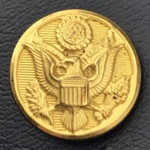 US Military Eagle Button Vintage Waterbury Good Tone Bent Shank - £7.95 GBP