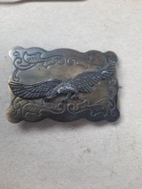Small Brass Eagle Belt Buckle Vintage - $4.44