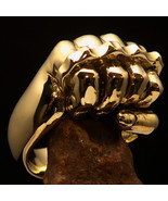 Perfectly Crafted Men&#39;s Outlaw Biker Ring Knuckle Duster Fist - solid Brass - $28.00+