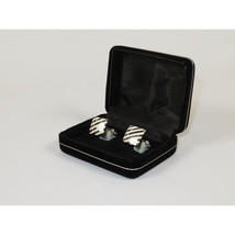 Men J.Valintin Cufflinks by Vitorofolo for French Cuff Shirt V29-10 Silver White image 5