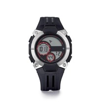 AVON &quot;Men&#39;s Digital Sports Watch&quot; (Quartz movement, Strap Band) BLACK ~ NEW!!! - £13.81 GBP