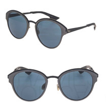 Christian Dior Sun Matte Black Grey Blue Aluminum Sunglasses Diorsun Authentic - £149.56 GBP