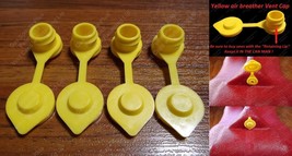 4-Pack Yellow VENT CAPS Gas Fuel Can Breather Midwest Blitz Wedco Briggs... - $5.64