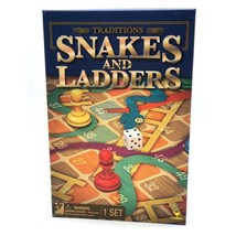 Snakes And Ladders Board Game Traditional Family Fun Activity Kids Strat... - £10.08 GBP