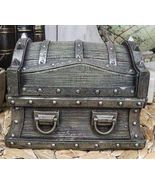 Caribbean Barbarian Pirate Davy Jones Spiked Treasure Chest Small Decora... - $53.82 CAD